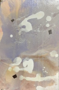 「優」油彩画　はがきサイズ