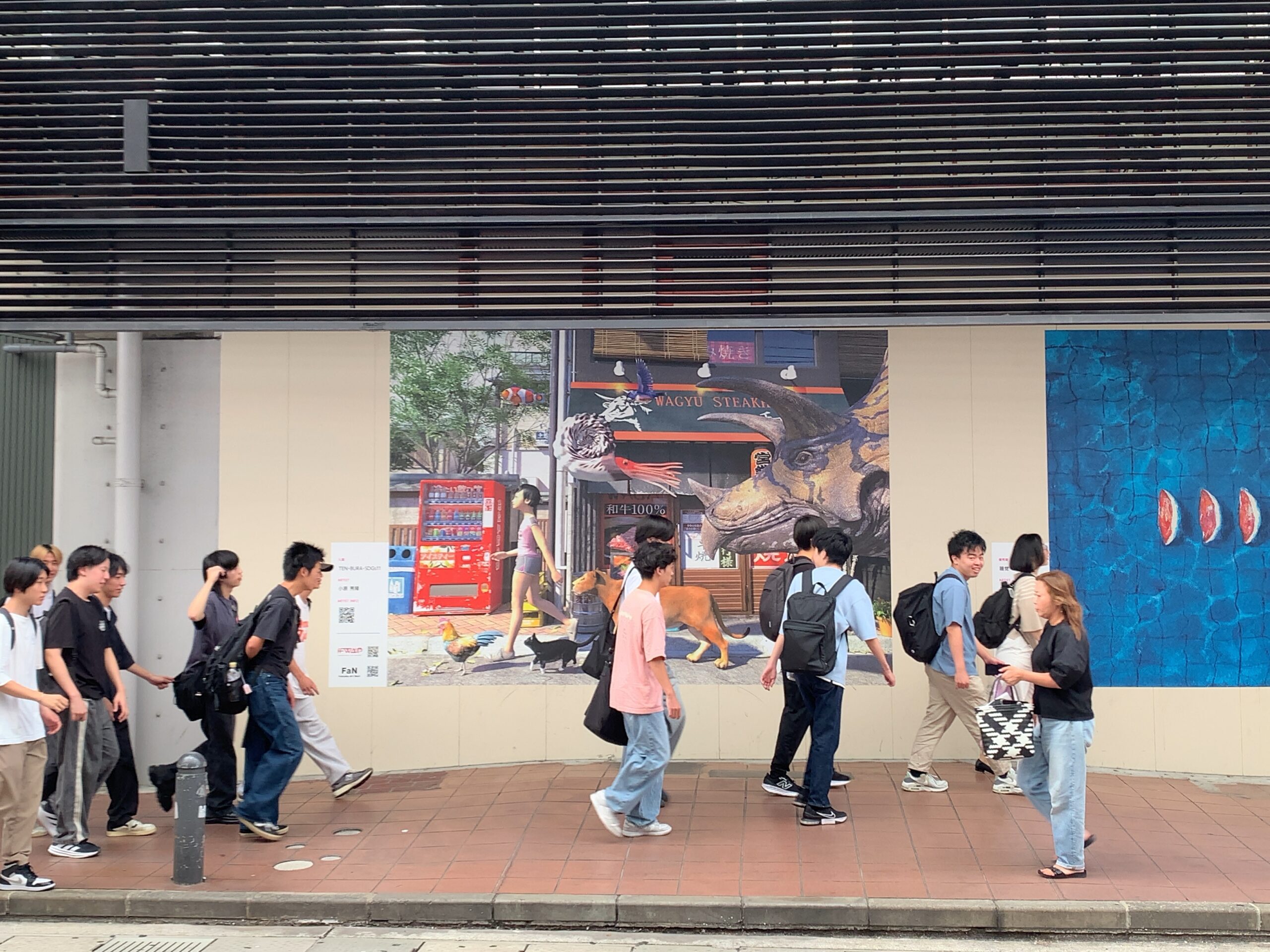 TEN・BURA・SDGs11展示・ウォールアートも始まりました　